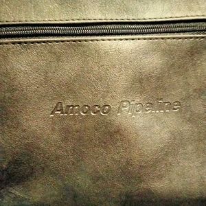 Amoco Pipeline leather travel bag outfit bag